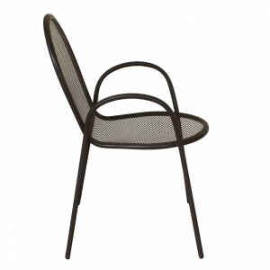 Poltrona da Giardino Impilabile in Acciaio cm 51x61x90 – JOEL