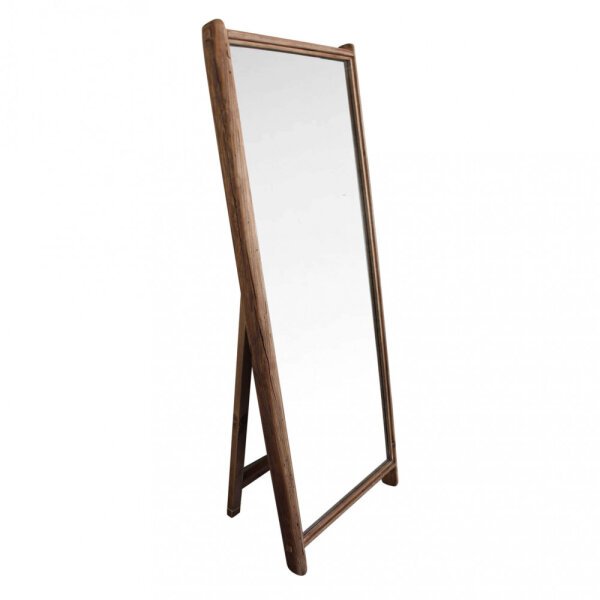 Specchio con cornice in Pino riciclato cm 62x8x165 – PINE