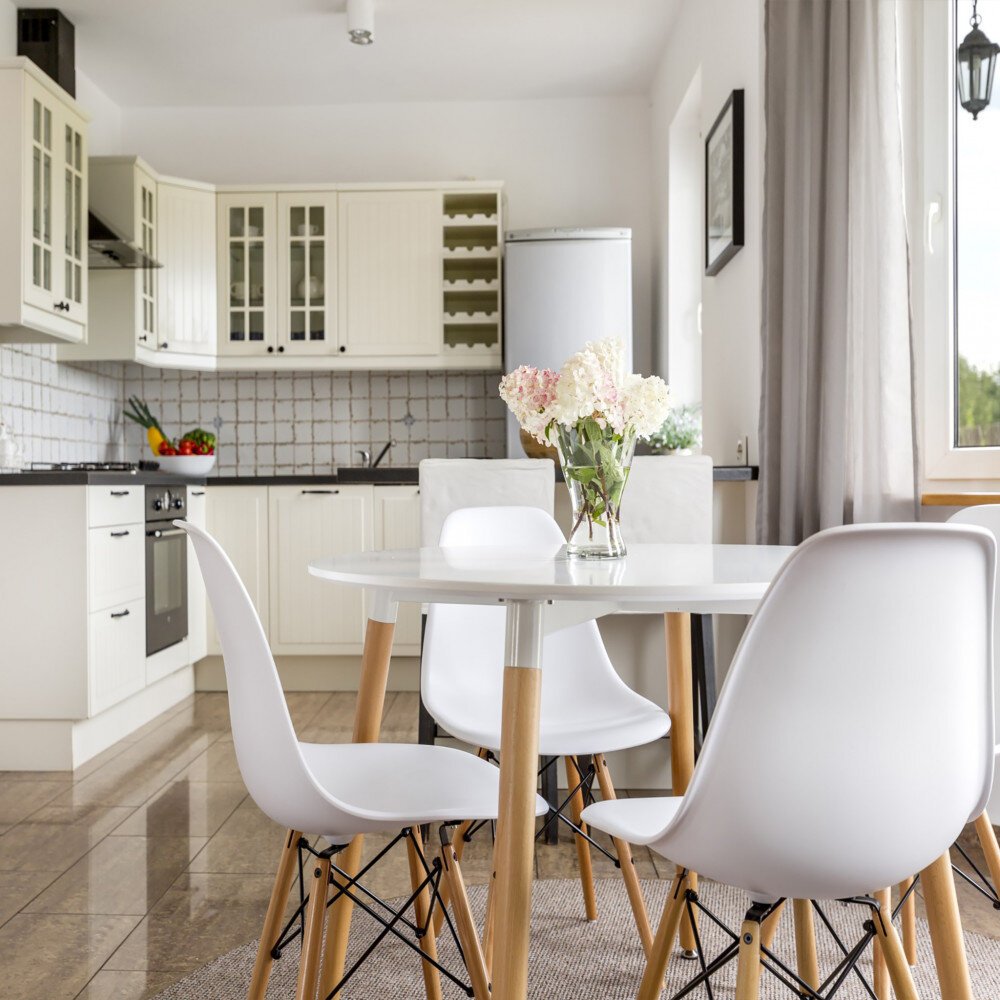 Tavolo da Pranzo Rotondo con piano in ABS cm 80 – LYON
