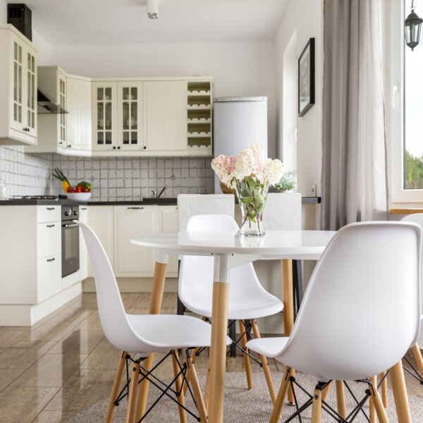 Tavolo da Pranzo Rotondo con piano in ABS cm 80 – LYON