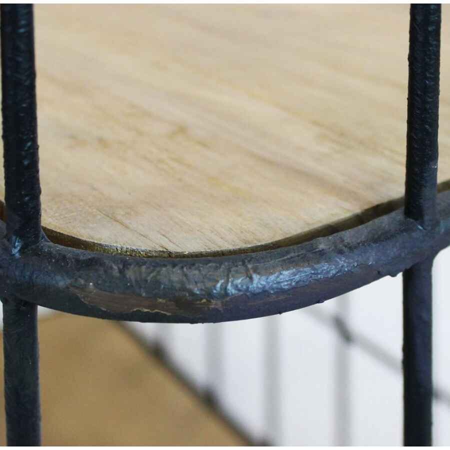 Scaffale Industrial con ruote in Legno,Metallo cm 72x39x87 – DALLAS