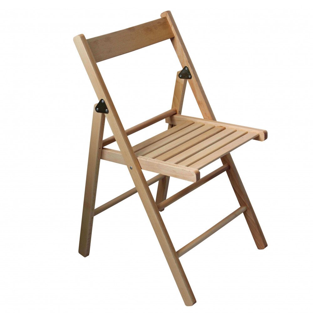 Sedia da Giardino Pieghevole Salvaspazio in Legno cm 88x43x40 – SHANE