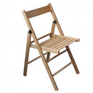 Sedia da Giardino Pieghevole Salvaspazio in Legno cm 88x43x40 – SHANE