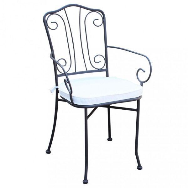 Poltrona da Giardino con cuscino in Acciaio cm 53x55x90 – NEVIL