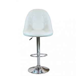Sgabello Moderno per Sala da Pranzo in Ecopelle,Metallo cm 59x55x116 – SHAW