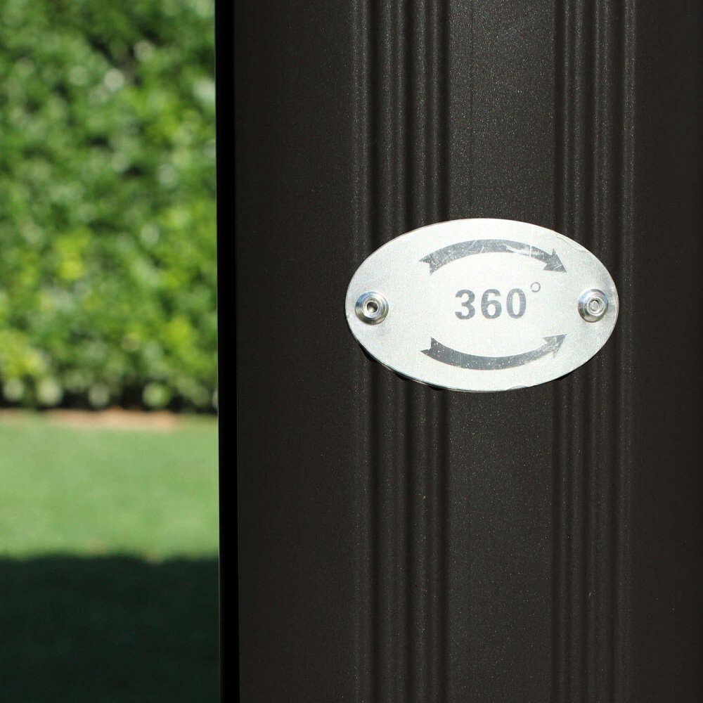 Ombrellone da Giardino decentrato 3×3 in alluminio,poliestere – IVAN