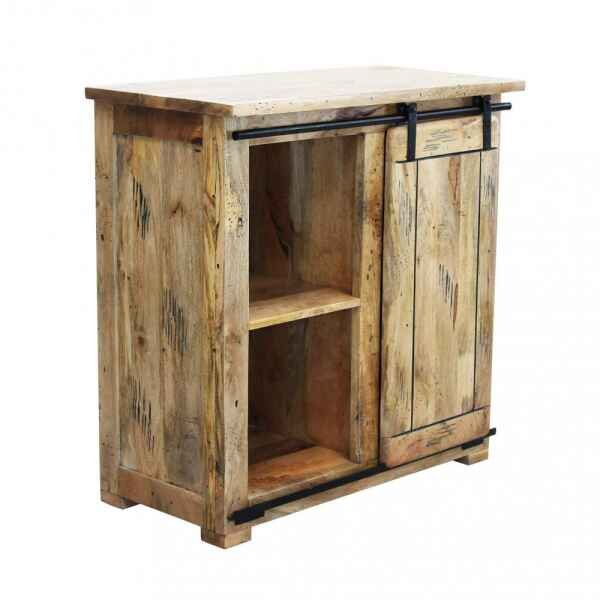 Mobiletto per soggiorno Industrial in Legno cm 90x45x90 – RICK