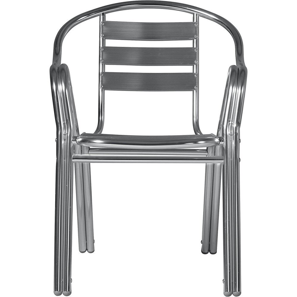 Poltrona bar Impilabile con doppio tubo in Alluminio cm 60x56x79 – TEX
