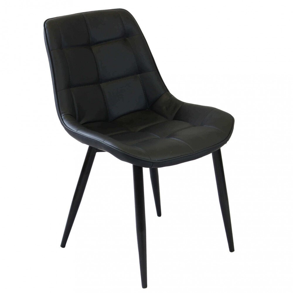 Poltrona per Sala da Pranzo in Ecopelle,Metallo cm 44x50x83 – WINNY