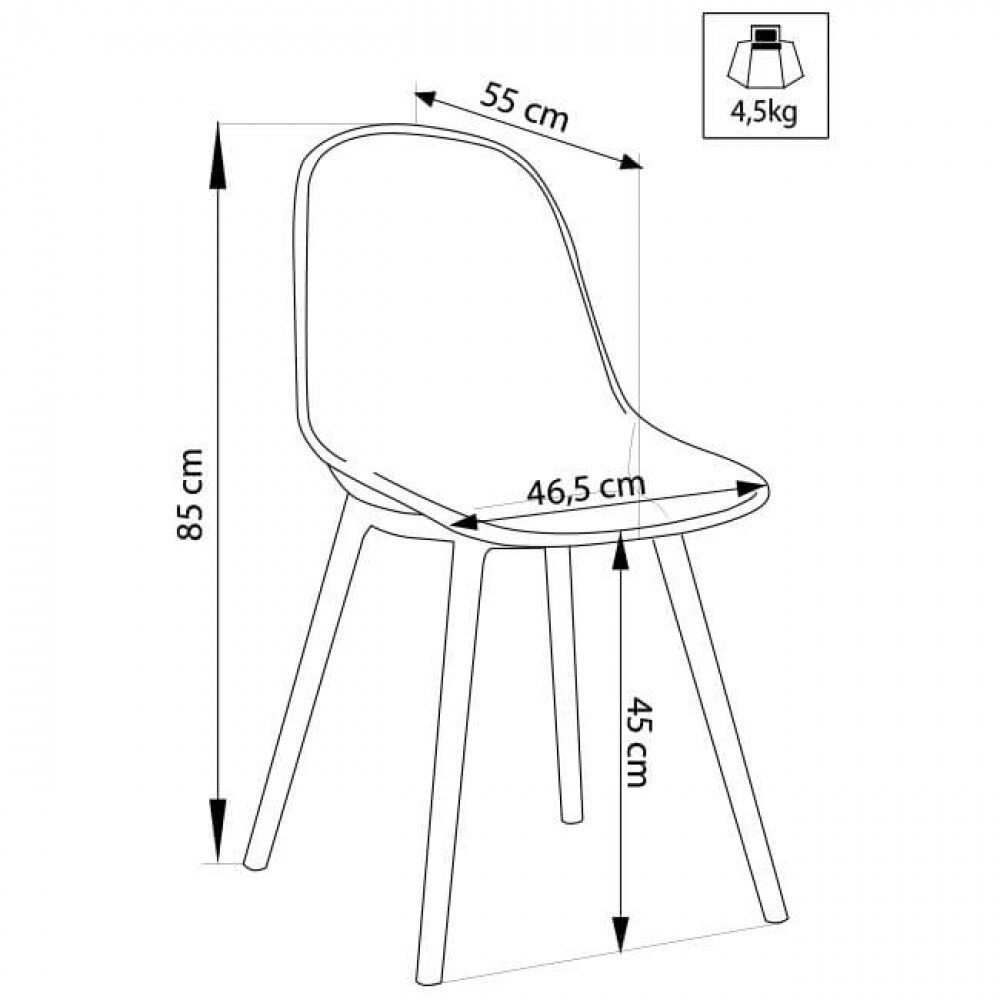 Sedia da Giardino in Plastica cm 55×46,5×85 – BEN