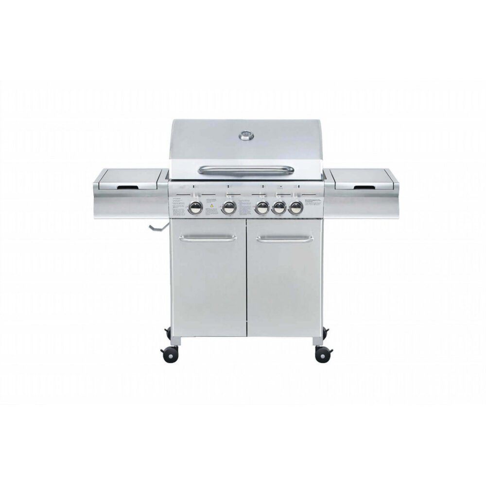 Barbecue 4 fuochi + 1 in Acciaio cm 145x52x114,5 – KOBE