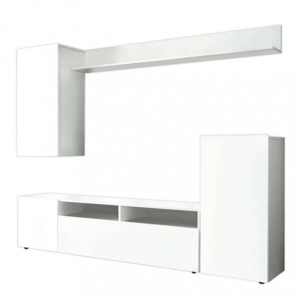 Parete Attrezzata per Soggiorno in Truciolare cm 210×36,5×170 – WALLACE