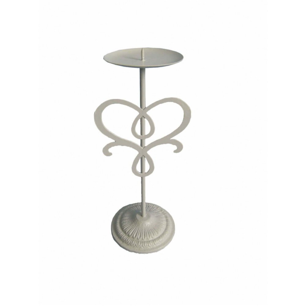 Porta candela stile provenzale verniciato in Acciaio cm 10x10x36 – OSBORNE