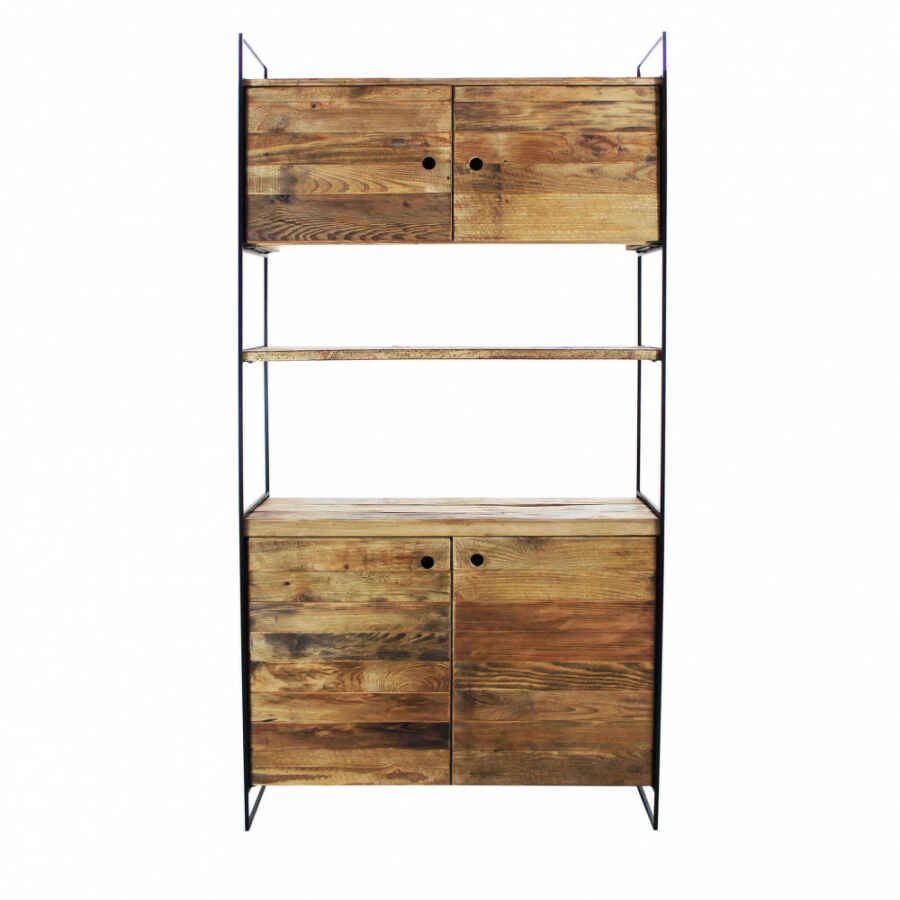 Credenza in Pino riciclato cm 99x40x190 – DARDEN