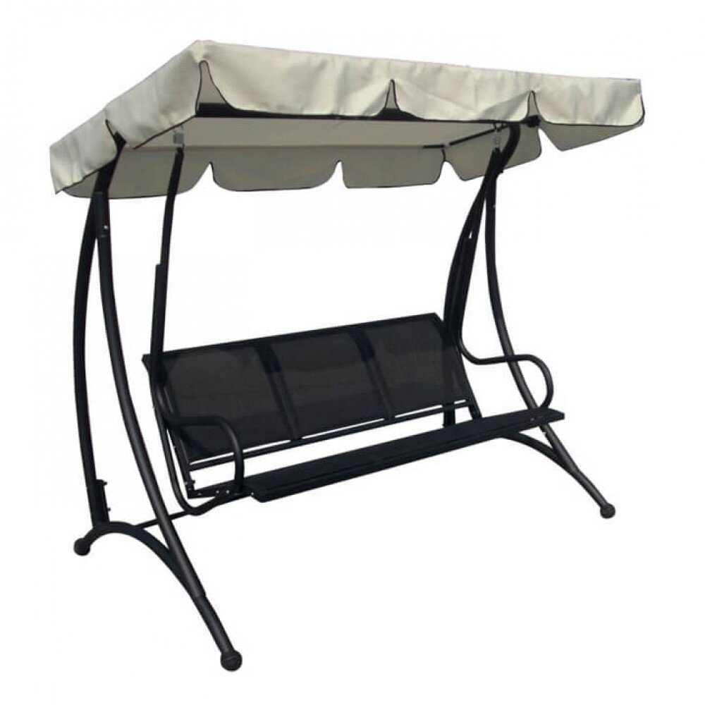 Dondolo da Giardino in Acciaio,Textilene cm 194x119x170 – GIFFARD