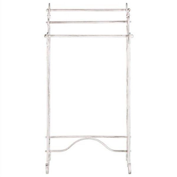 Porta asciugamani stile provenzale verniciato in Acciaio cm 44x34x90 – KEITH