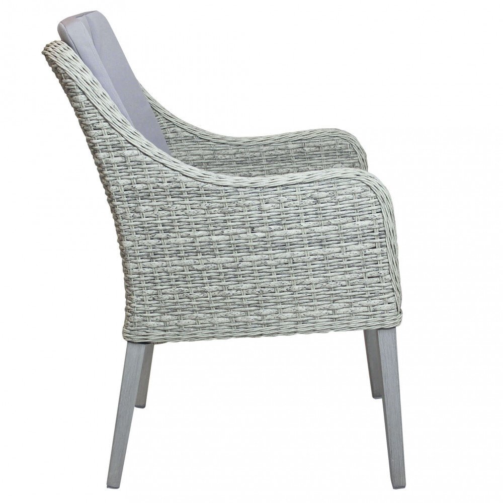 Poltrona da Giardino con cuscini in Wicker,Alluminio cm 58x60x88 – NED