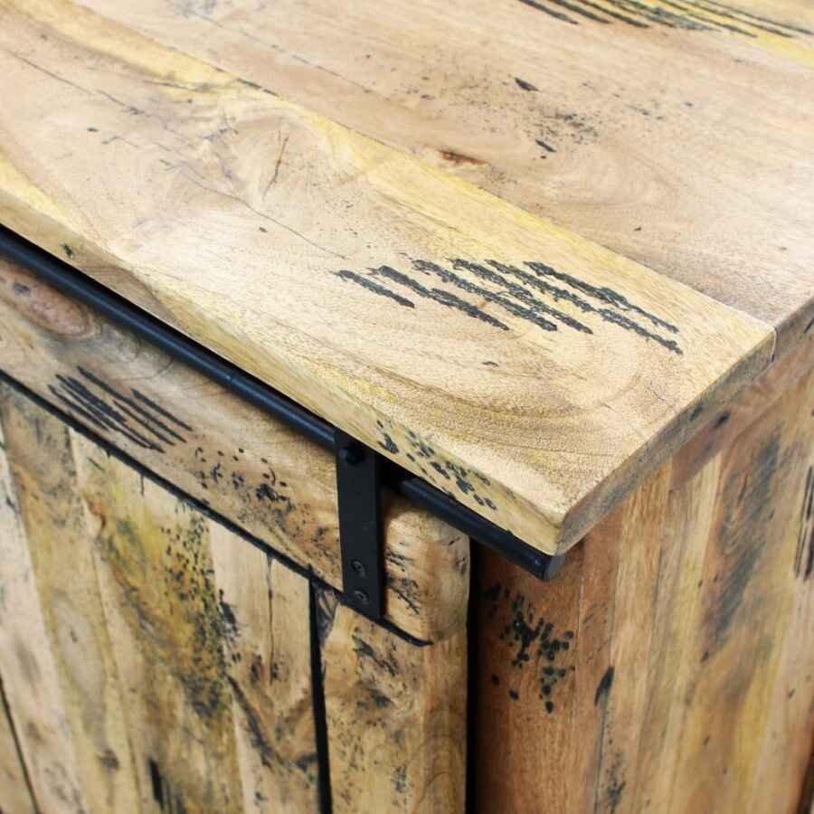Madia per soggiorno Industrial in Legno cm 120x45x90 – RICK