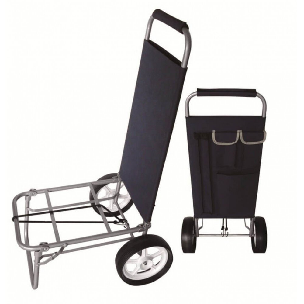 Carrello da spiaggia e campeggio Pieghevole in Acciaio,Oxford cm 62,5x52x103 – DORON