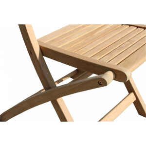 Sedia da Giardino Pieghevole in Legno,Teak cm 42x51x85 – THOR