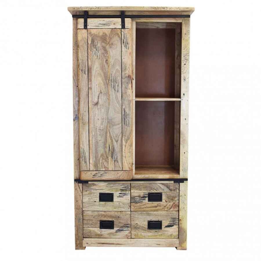 Credenza per soggiorno Industrial in Legno cm 90x45x180 – RICK