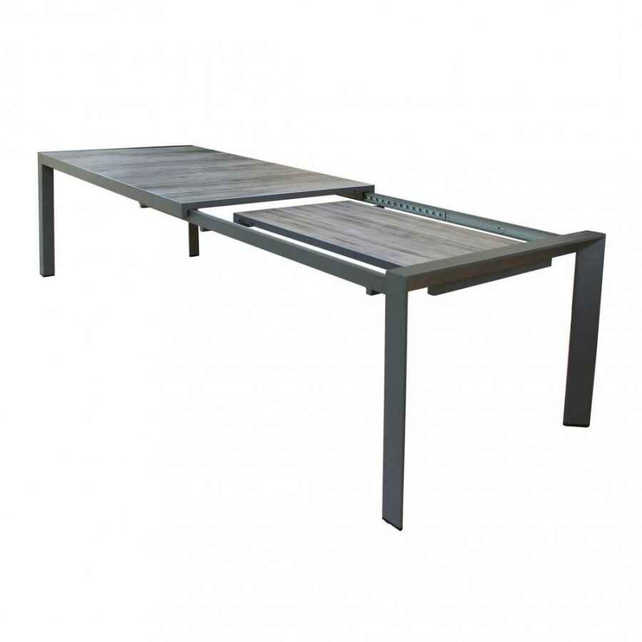 Tavolo da Giardino piano in Ceramica in Alluminio,Gress cm 175×100,5×75 – FALK