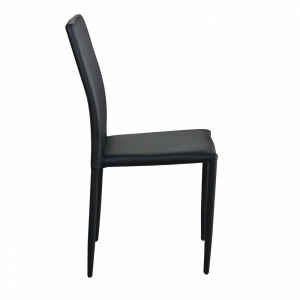 Sedia da Pranzo Moderna in Ecopelle,Acciaio cm 41x43x90 – RACHEL