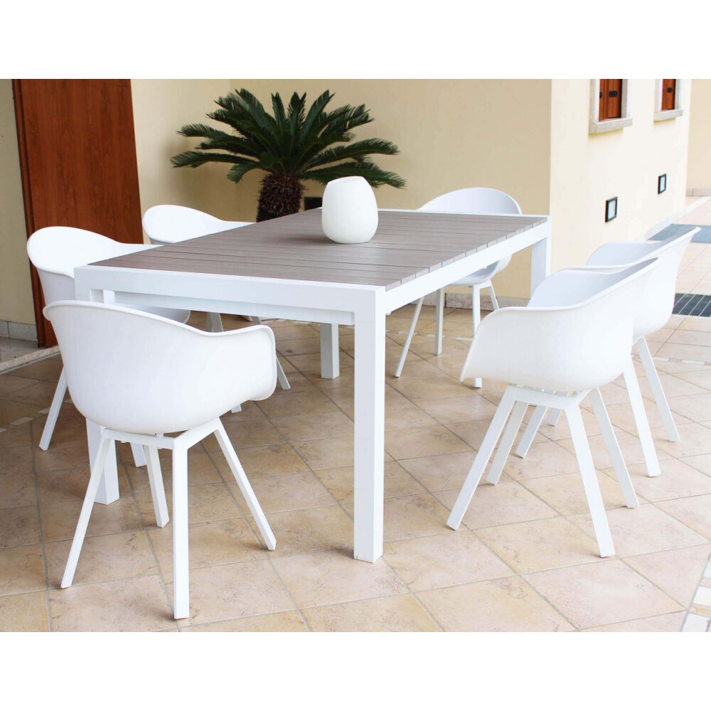 Tavolo da Giardino 162-242×100 – RED