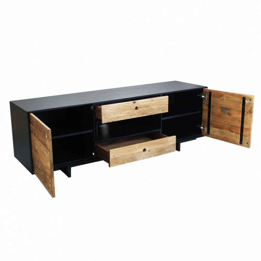 Porta tv in Pino riciclato cm 180x48x60 – JERICHO