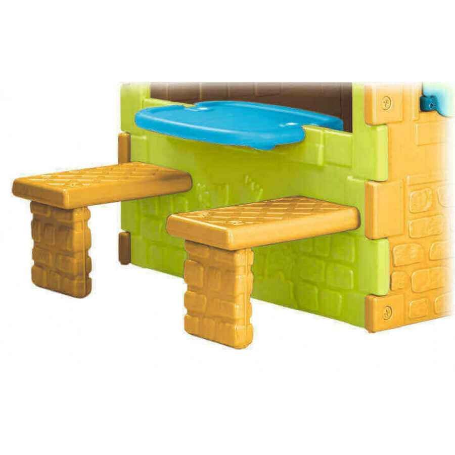 Casetta da Giardino per bambini in Plastica cm 110x206x180 – GRANDE VILLA