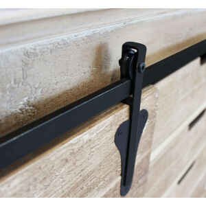 Madia per soggiorno Industrial in Legno,Metallo cm 124x43x81,5 – JIM
