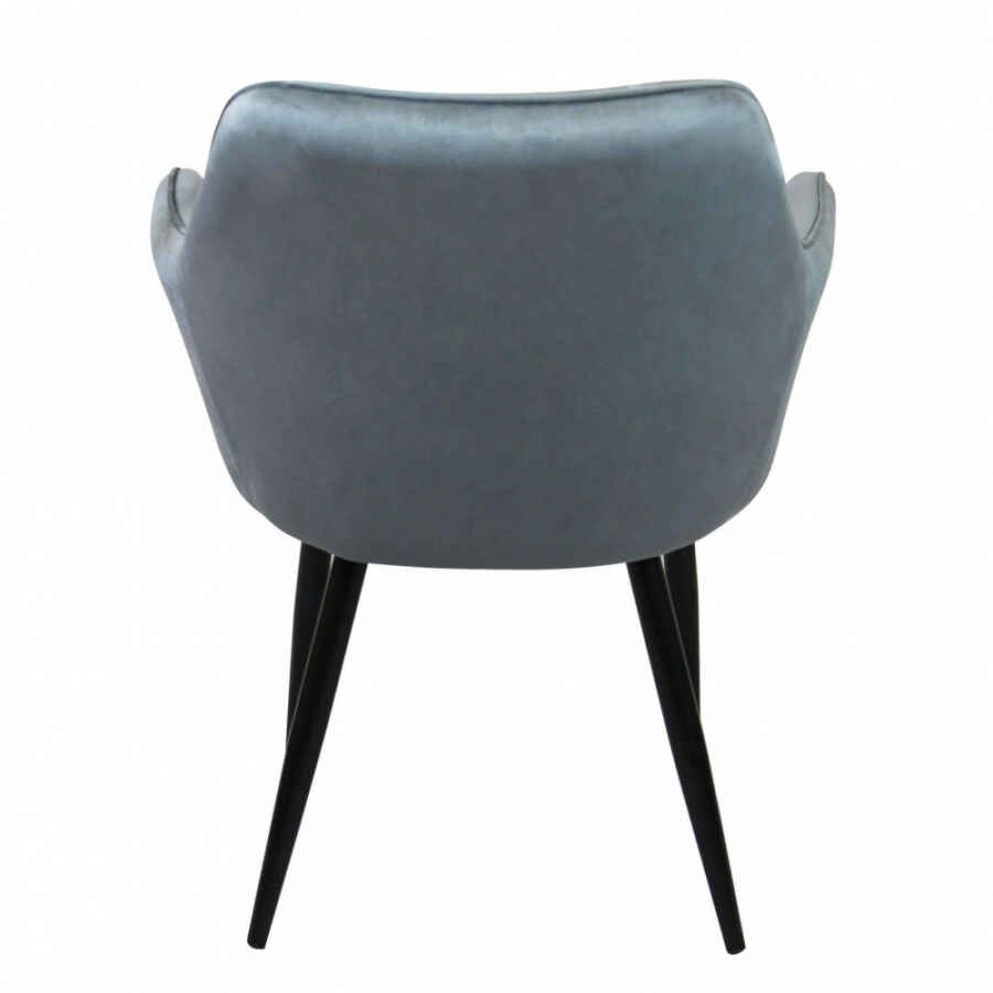 Poltrona per Sala da Pranzo in Velluto,Metallo cm 48x62x83 – CALLIOPE