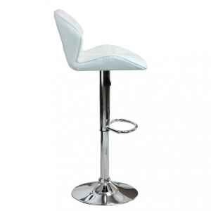 Sgabello Moderno per Sala da Pranzo in Ecopelle,Metallo cm 48x44x106 – PETER