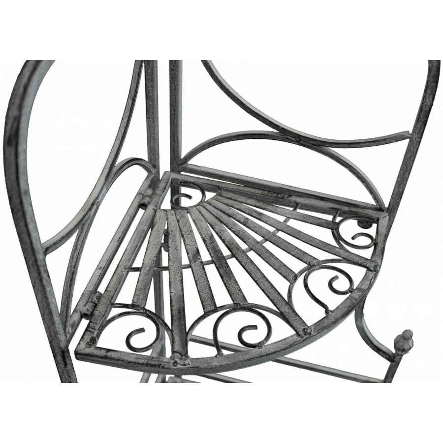 Eatagere 3 piani bianco ossidato in Acciaio cm 49x35x115 – NARDI