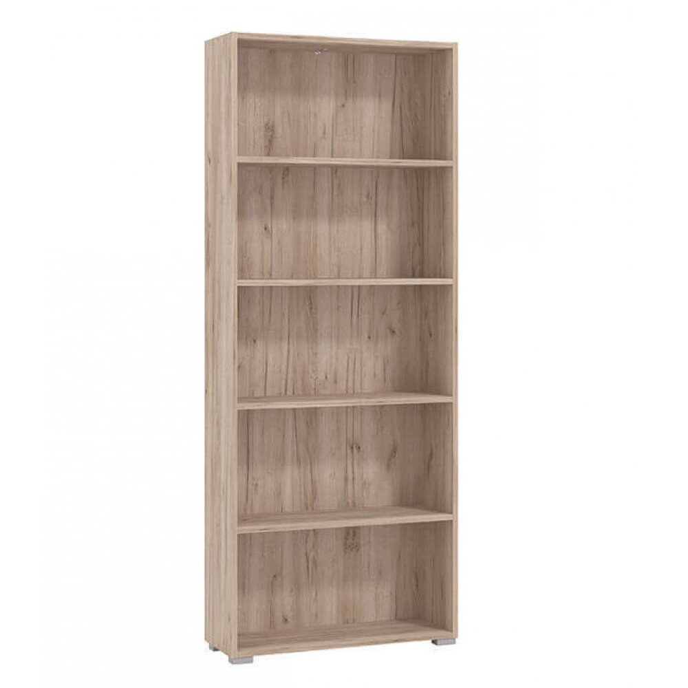 libreria cinque ripiani moderno minimal in legno cm 70 x 24,5 x 176,5 h – MADDI