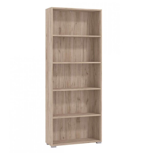 libreria cinque ripiani moderno minimal in legno cm 70 x 24,5 x 176,5 h – MADDI