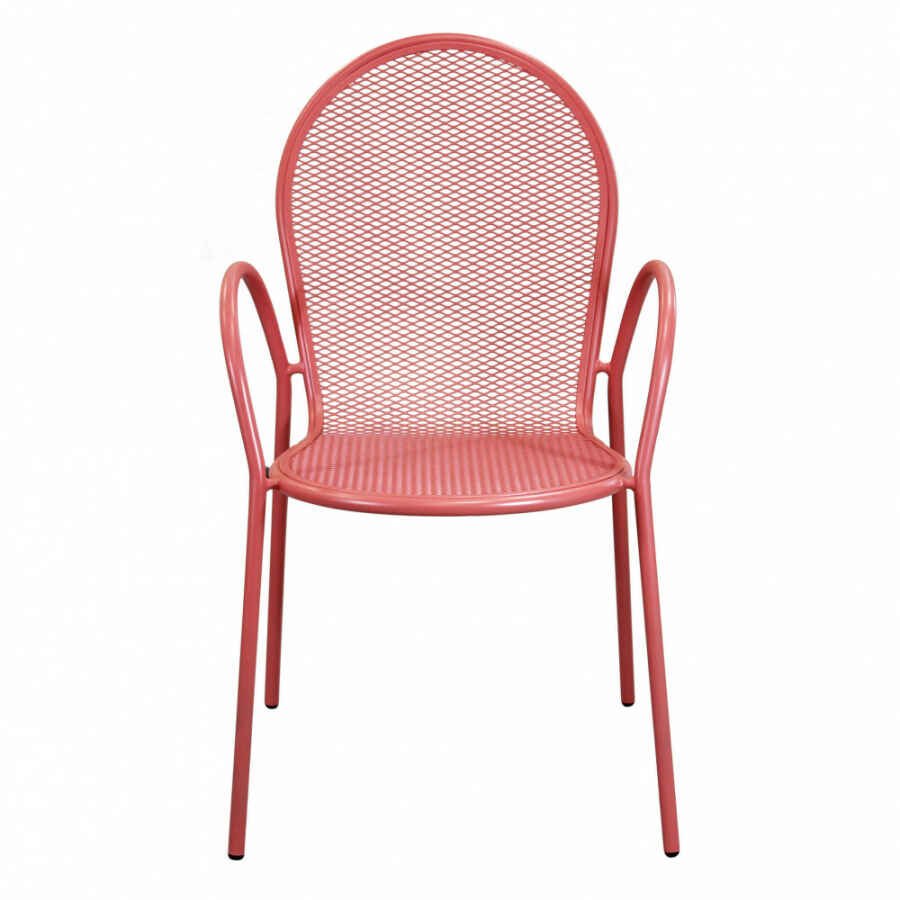 Poltrona da Giardino Impilabile in Acciaio cm 51x61x90 – JOEL
