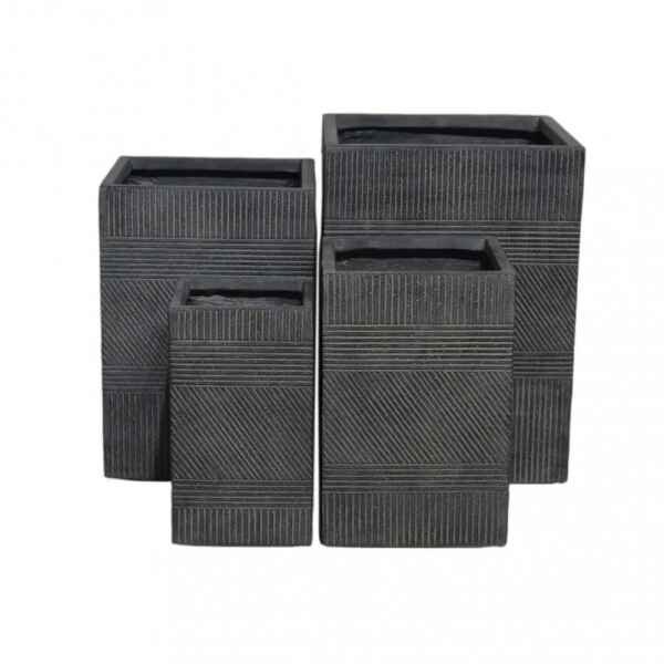 Set di vasi in Fibra sintetica cm 37x37x51 – QUINCEY