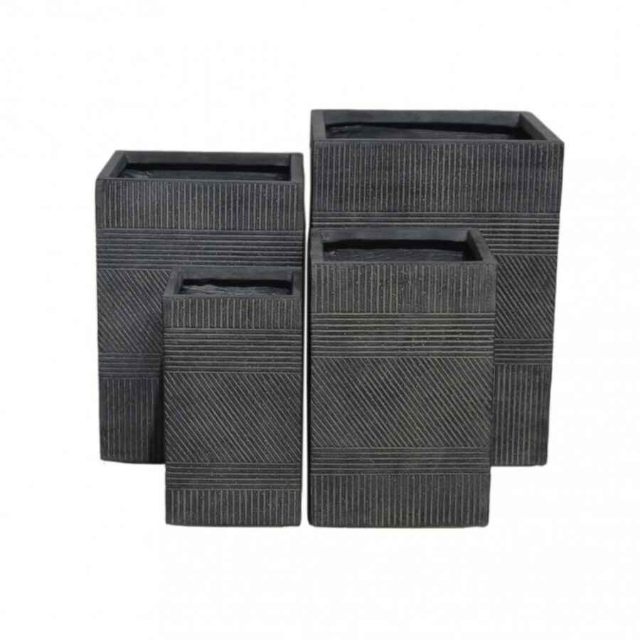Set di vasi in Fibra sintetica cm 37x37x51 – QUINCEY