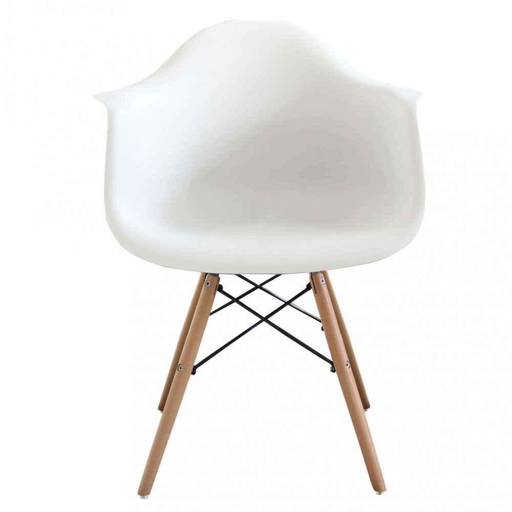 Poltrona Scandinava Moderna in Legno,Acciaio,Plastica cm 62,5x62x81 – BENEDICT