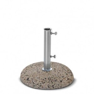 Base ombrellone palo centrale kg 35 con tubo diametro 52 mm in acciaio,cemento – BASE