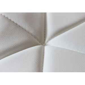 Sgabello Moderno per Sala da Pranzo in Ecopelle,Metallo cm 48x44x106 – PETER