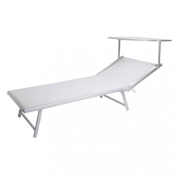 Lettino prendisole XL in Alluminio,Textilene cm 213x85x40 – KODY