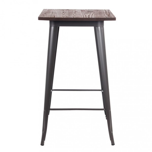Tavolo in Acciaio,Legno cm 60x60x103 – JAKE