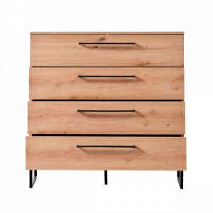 cassettiera moderna 4 cassetti cm 91,5 x 42 x 92,5 h – ZENWOOD