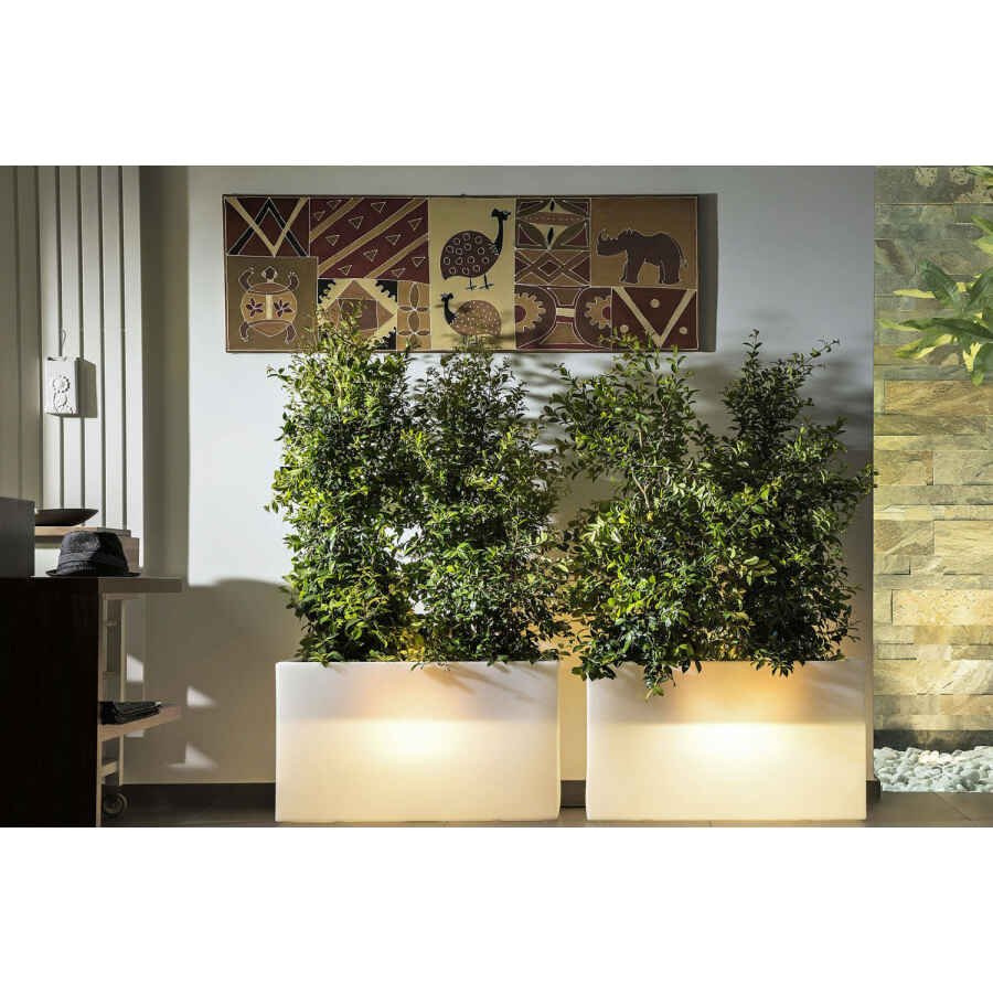 Fioriera Luminiosa RGB con pannello Solare cm 80x35x50 – JIM