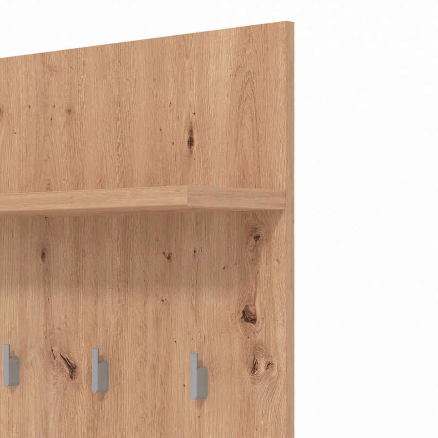 attaccapanni da parete moderno con mensola cm 67,2 x 19,6 x 137 h – OLLI