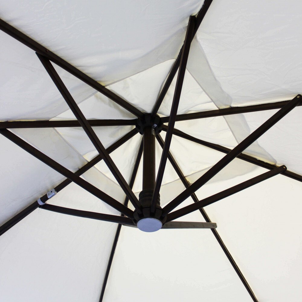 Ombrellone da Giardino decentrato 3×4 in legno,poliestere – BRENTA