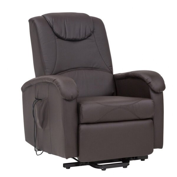 Poltrona massaggiante alzapersona in Ecopelle cm 72x95x106 – PEACE