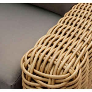 Salotto da Giardino 5 posti con Tavolino in Alluminio,Wicker – RALPHIE